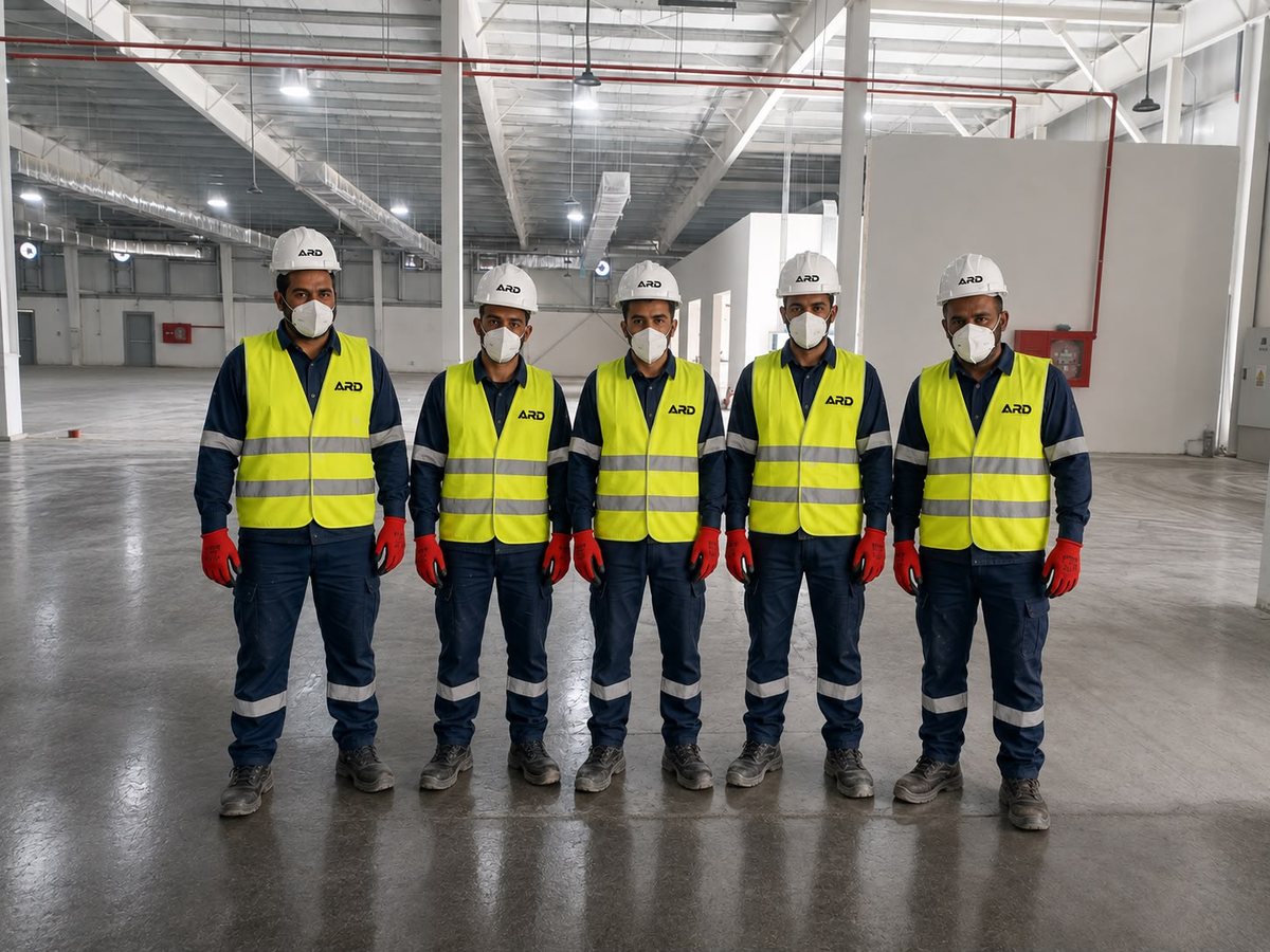 ARD execution crew in full protective equipment